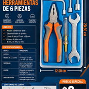JUEGO DE HERRAMIENTAS DE 6 PIEZAS PENGCHENG, FACTURA Y GARANTÍA. VARIEDAD DE HERRAMIENTAS Y ARTÍCULOS DE FERRETERÍA - Img 57229831