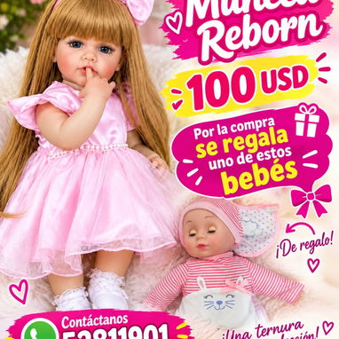 Muñeca Rebon, por la compra se regala un bebé o un pomo d agua - 2/2