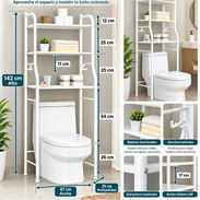 Organizador de baño de metal, 3 niveles - Img 58195862