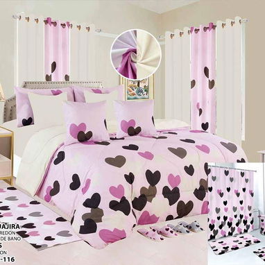 🌸 Juegos de edredón, sábanas, cortinas y alfombras de 24 pcs🌸 130*___ - 2/10