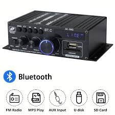 AK-380 mini amplificador de potencia de audio Bluetooth 5.0 - Img 100581030