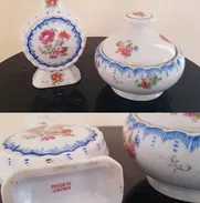 Juego de tocador pintado a mano años 50. 52817484 - Img 48325661