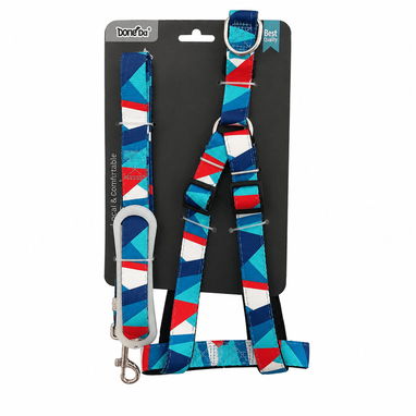 SET DE ARNÉS AJUSTABLE / Correa para Perro con Estampado Geométrico - Img 126468821