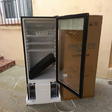 Exhibidora Vertical 7 pies Marca ENERLIFE negra precio $490 USD Transporte Incluido Factura y garantía - Img 116469402