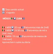 Compro pesos mexicanos en transferencia Pago cup efectivo y transferencia - Img 50810258