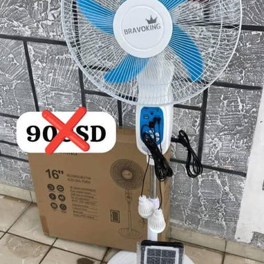 Ventiladores recargables de batería de Litio, de mesa y de pedestal - Img 124148844