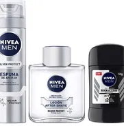 NIVEA MEN SILVER PROTECT, AFTER SHAVE, ESPUMA PARA AFEITAR, Y DESODORANTE - Img 49724129