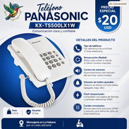 TELEFONO  FIJO EN OFERTA PANASONIC - KX-TS500LX1W - Img 55754425