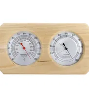 Termómetro e higrómetro de sauna 2 en 1, termómetro de madera para sauna, higrómetro de sauna digital para interiores, a - Img 54258348
