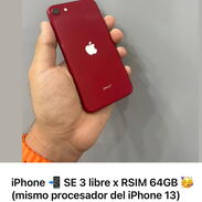 Iphone SE 3 de 64gb libre por Rsim (tiene el mismo cpu que el 13), bateria al 100, excelente oferta - Img 45550145