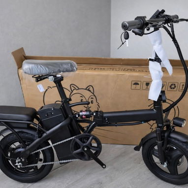 BICICLETA ELÉCTRICA PLEGABLE T1🔋BATERÍA DE LITIO, 500 Wats, ⁠VELOC 35k/h, ⁠Autonomia 40 KM. Incluye bomba de aire y más - 4/4