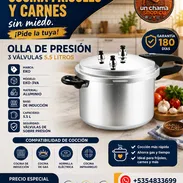 🍲 5.5 LITROS 🍲 OLLA DE PRESION 3 VALVULAS - ALUMINIO - ENTREGA GRATIS CON FACTURA Y GARANTIA. 📲 54833699 - Img 56529109