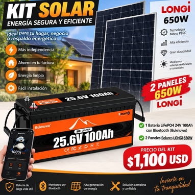 Kit solares, baterías, inversores con y sin paneles solares - 10/10
