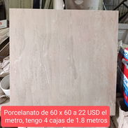 Porcelanato de 60x60 7 metros por 130 USD - Img 55735302