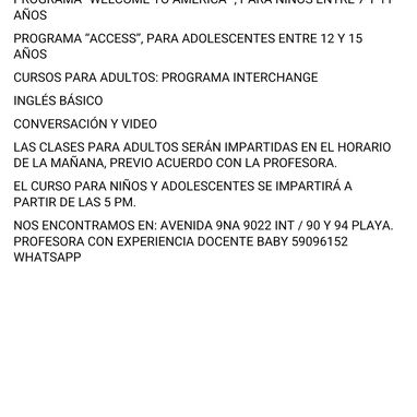 CURSO DE INGLÉS PARA NIÑOS, ADOLESCENTES Y ADULTOS EN MAGIC ENGLISH CLASS, AULA EN PLAYA.. AMPLIA EXPERIENCIA DOCENTE - 2/2