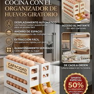 🥚🔄 CAJA ALMACENADORA GIRATORIA PARA HUEVOS – DISPENSADOR AUTOMÁTICO, APILABLE – 10 USD - Img 55783277