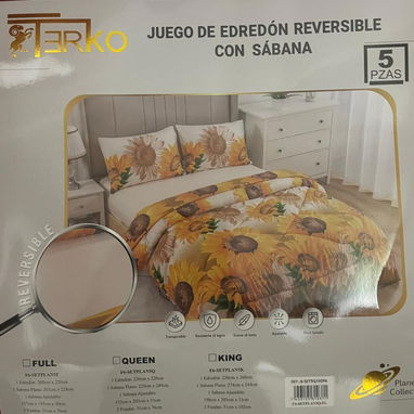 “Edredón Reversible TERKO – 5 Piezas” - Img 118821994