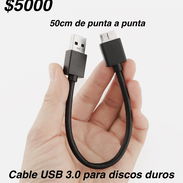 Cable usb 3.0 para discos duros externos nuevos y sellados de 0,5 metro de largo. Nuevos a estrenar… - Img 48358139