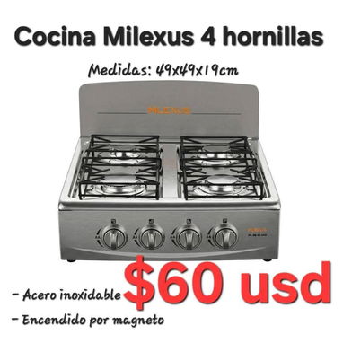 Cocina de gas desmat de 3 quemadores con Magneto(factura, mensajería, garantía) 53220916 - Img 112041855