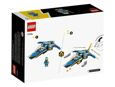 ⭕️ LEGO 71784 "Ninjago Jet del Rayo EVO de Jay" Avión de Juguete Transformable ❤️ 100% ORIGINAL A ESTRENAR - Img main-image