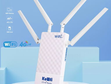 Router KuWFi 3G/4G Exterior IP65 LTE Sim 150mb/s 0km - Img 59384519