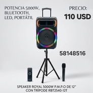 SPEAKER ROYAL  5000w P.M.P.O DE 12´´ CON TRÍPODE - Img 54733177