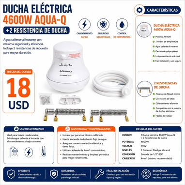 Duchas disponible envío x 1 o 2 usd depende donde viva - 5/5
