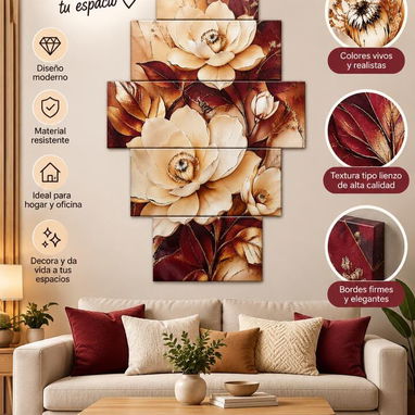 Cuadros decorativos  (Impresos en lienzo y montados en marcos de madera) Medidas: 50x85cm - 9/10