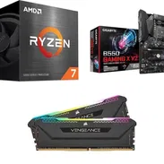 KIT AM4 RYZEN 7 5700 🤩 Gigabyte B550 Gaming X V2 -32GB RGB 🆕 0km - Img 55468399