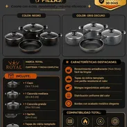🍲 JUEGOS 🍲 DE CAZUELAS ROYAL ANTIADHERENTE. MENSAJERÍA CON FACTURA Y GARANTÍA. 📲 54833699 - Img 55530620
