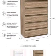 Gaveteros de 2, 3 y 5 Cajones – Madera Resistente, Diseño Moderno y excelentes precios - Img main-image-56341021