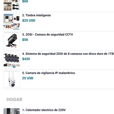 Switch dE 8 puertos $30 2. Router KUWIFI de linea de 1.150MBPS $130 3. SWITCH DE 5 PUERTOS $20 USD 4. Adaptador - 2/6