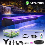 Cascada con luz Led, transforma tu piscina - Img 54963811