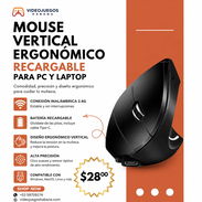 Mouse Vertical Ergonómico Recargable 2.4G Tipo-C para PC y Laptop en La Habana - Img 55407529