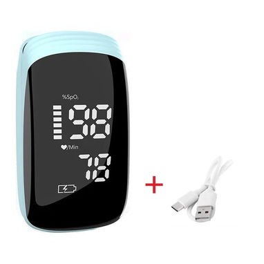 Oxímetro Digital Portátil 💙 SpO₂ + Frecuencia Cardíaca – Pantalla LED, USB Tipo‑C Recargable, Preciso y Fácil de Usar - Img 123052471
