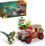 Lego Jurásico 76958 Carro 4x4 Dilophosaurus Ambush 1 minifigura 1 dinosaurio 211piezas - Img 50017973