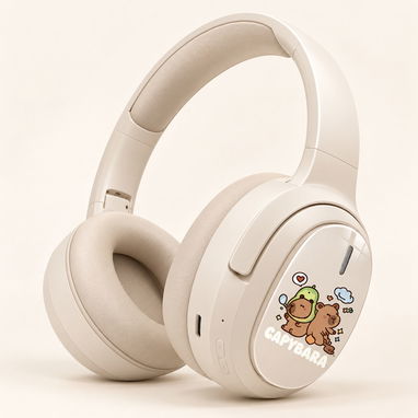 Audífonos de niña tipo cascos (color beige) - 2/2