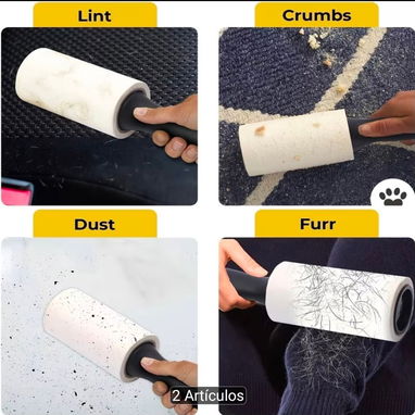 Cepillos quitapelusas, elimina pelusas y pelos de mascotas de tu ropa y muebles con rapidez 🍃 Juli05 - 2/5