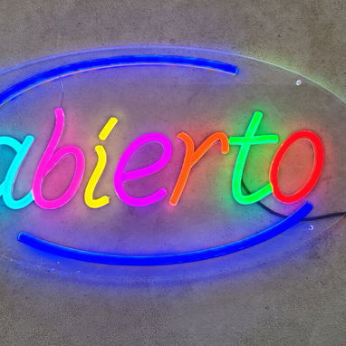 Venta de Letreros que indican Abierto para negocios. - Img 93481305
