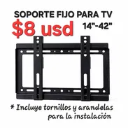‼️Soporte para TV desde 14 hasta 55 pulgadas: fijo y giratorio‼️53220916 - Img 54420819