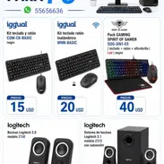 Kit de mause con teclado,bocinas buenos precios calidad razonable - Img 57457874