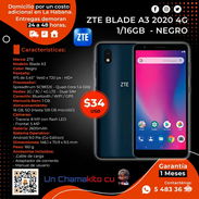 💯 PARA TODOS LOS BOLSILLOS 💯 ZTE BLADE A3. SERVICIO DE MENSAJERÍA CON FACTURA Y GARANTÍA. TL 54833699 - Img 54453989