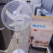 Ventilador de pedestal recargable Milexus 16” – Batería 4000 mAh – 6 horas – Blanco - Img 58110733