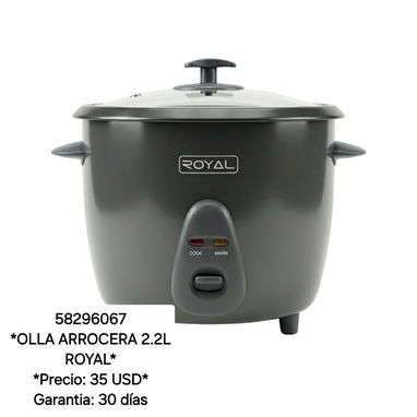 58296067  *OLLA ARROCERA 2.2L ROYAL* *Precio: 35 USD* Garantia: 30 días - Img 122135149