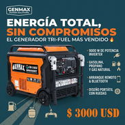 GENERADOR GENMAX INVERTER TRIFUEL DE 9000W DE POTENCIA - Img 57248510