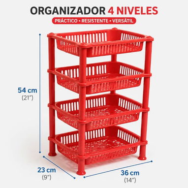 Organizador de 4 niveles rectangular (CV) - Img 122397078