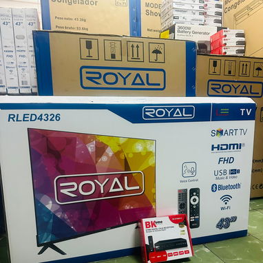 Smart TV ROYAL de 43 pulgadas FHD 1080p precio 270 USD con transporte incluido Factura y Garantía - Img 120363942