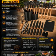 🍴SET UTENSILIOS 🍴 DE COCINA (19 PIEZAS). MENSAJERÍA CON FACTURA Y GARANTÍA. 📲 54833699 - Img 56922399
