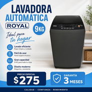 Lavadora automática Royal de 9kg - Img 57706509