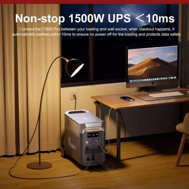 Estación de carga FOSSiBOT//3600W y 3840Wh// CA 3600W, DC 372W, USB 196W (PD100W, QC3.0, XT60)//Nueva - Img 103966602